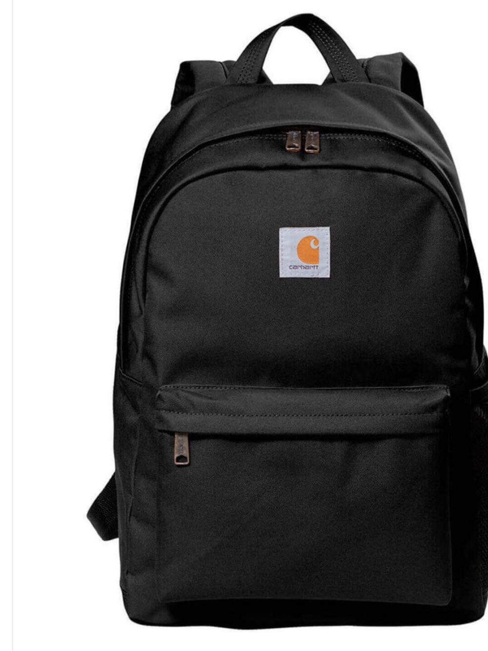 Carhartt Black Backpack with Contrasting Logo style